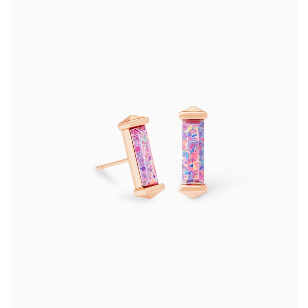 Kendra Scott Rose Gold Fletcher Stud Earrings